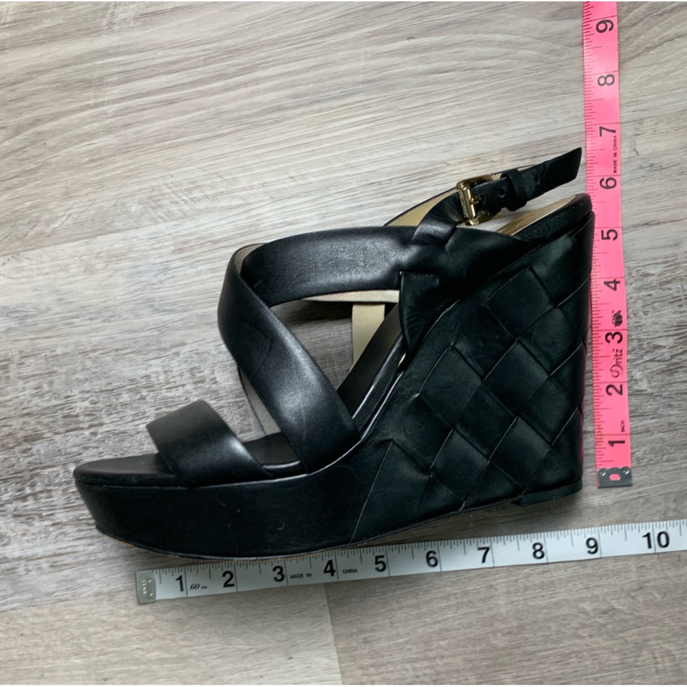 Michael Kors Black Wedge Sandals - Picture 3 of 6